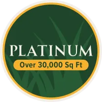 platinum over 30,000 sq ft package badge